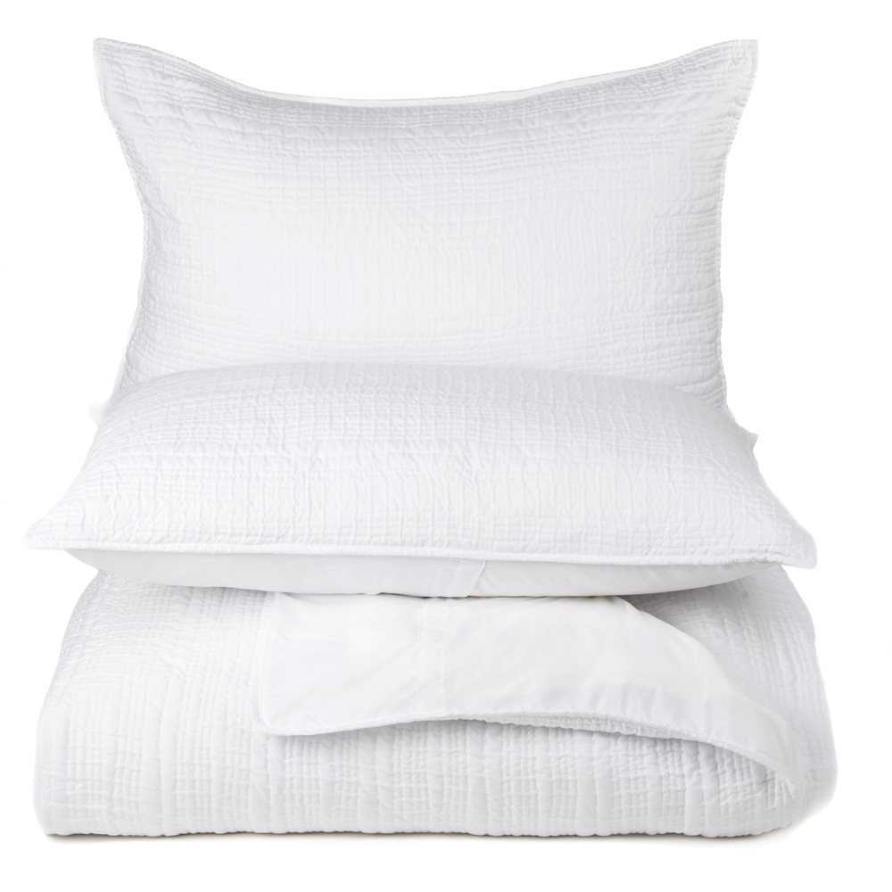 Newton white quilted duvet cover